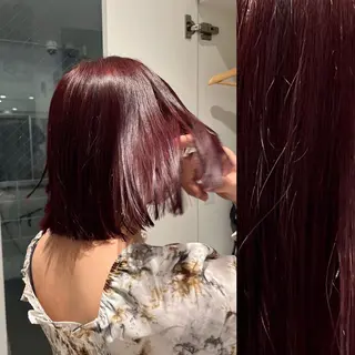 ミディアム カラー ヘアアレンジ stylist ◎RUKI.のヘアスタイル
