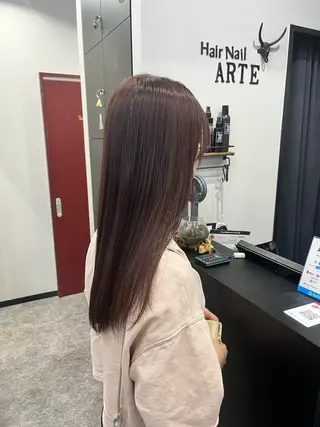 ロング カラー 友滝 真菜美のヘアスタイル