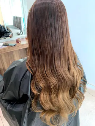 ロング 日野・八王子縮毛矯正 ワタナベリョウマのヘアスタイル