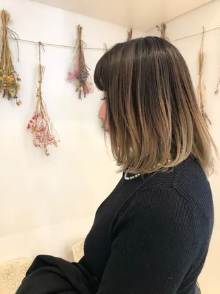 ミディアム カラー はだゆうき @hadadan08のヘアスタイル