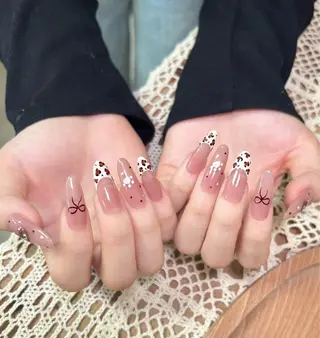 ネイル 🎀erika 長さだし💗モチ最高のネイルデザイン