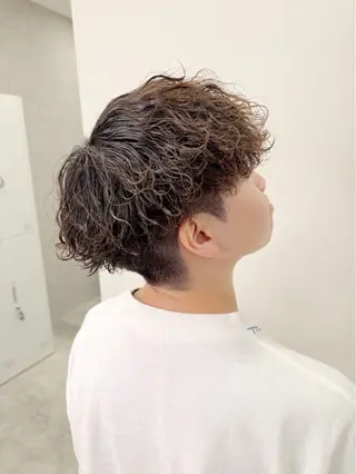 ミディアム カラー パーマ メンズ RAISE by_WHITEのヘアスタイル