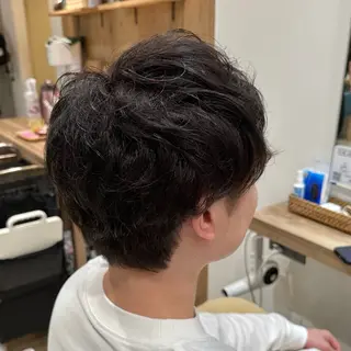 パーマ メンズ Lily所属・🎀ひがしはるな/ 艶髪/暖色カラー🎀のヘアスタイル