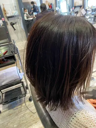 ミディアム カラー 水原 恵莉香のヘアスタイル