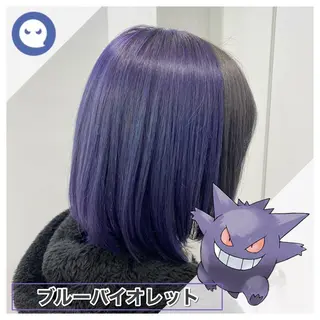 ショート カラー ヘアアレンジ メンズ 🦋重くない暗髪🦋 Hana🦋のヘアスタイル