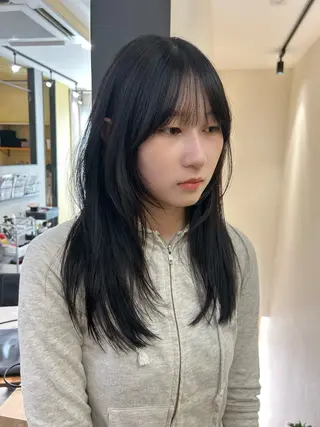 ロング hub hair レイヤー/透明感のヘアスタイル