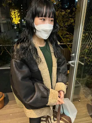 セミロング パーマ sakoda shunkiのヘアスタイル