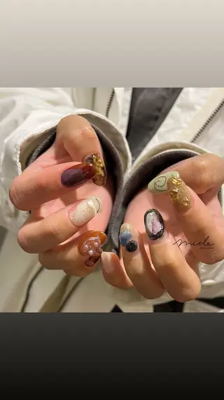 ネイル miele【ミエレ】 シンプル一癖のネイルデザイン