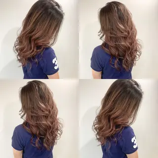 ロング カラー ✨艶ブリーチカラー ✨四ノ宮裕己のヘアスタイル
