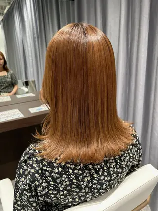 ミディアム パーマ/イルミナ カラー 三浦菜々子のヘアスタイル