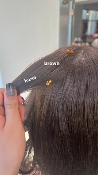 ロング カラー 暗髪🩶ラベンダー/ ブルー/ユウナ🤍のヘアスタイル