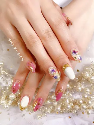 ネイル ラベンダー💖日暮里 ルル💖ネイルのネイルデザイン