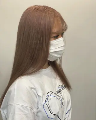 ロング カラー sunc所属・梅田l大人韓国ヘア レイヤー×艶カラーのヘアスタイル