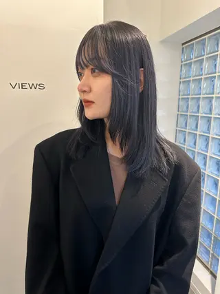 ミディアム ボブ/似合わせカット /ニュアンスカラーのヘアスタイル