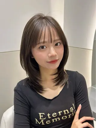 ミディアム カラー 🩷韓国ヘア/ヨシン モリ🩷Maikaのヘアスタイル