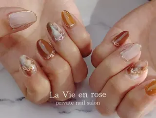 ネイル ラヴィアン ローズのネイルデザイン