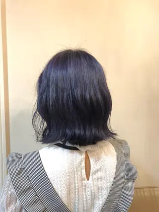 ミディアム カラー ヘアアレンジ 三好 美里のヘアスタイル
