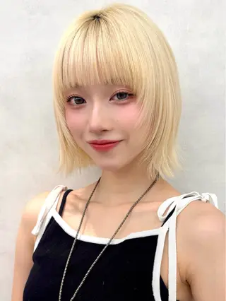 ショート ショート/ボブ/ 白髪ぼかし/しんやのヘアスタイル