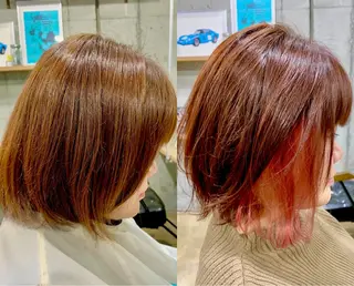 ショート カラー ショート🌼パーマ 本間正子のヘアスタイル