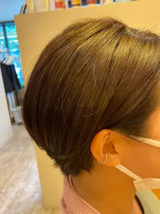 ショート カラー 髪質改善 十河　勇作のヘアスタイル