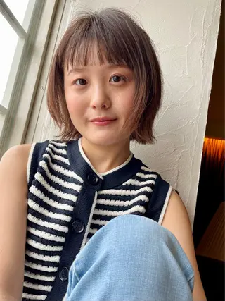 ショート カラー パーマ 🌼大人美人ショート 佐藤慎哉🌼のヘアスタイル