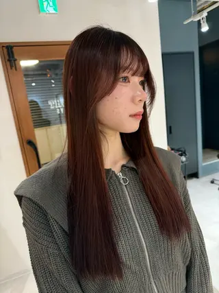 ロング カラー 岡本 太陽☀️のヘアスタイル