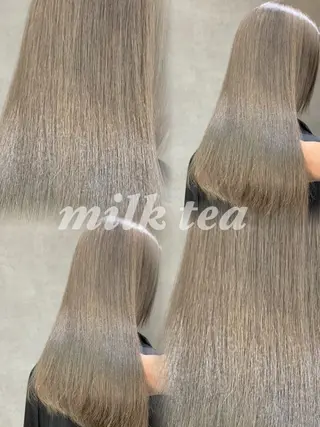 ミディアム カラー ヘアアレンジ グランルッソ所属・岡山× バレイヤージュカラーのヘアスタイル