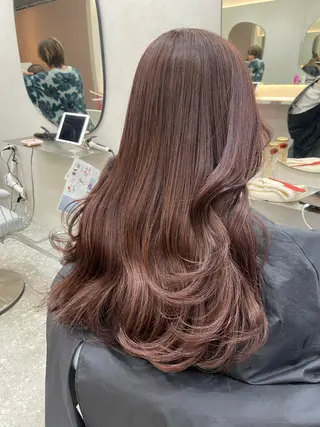 ロング カラー 新宿/韓国ヘア 中明度カラー/かやのヘアスタイル