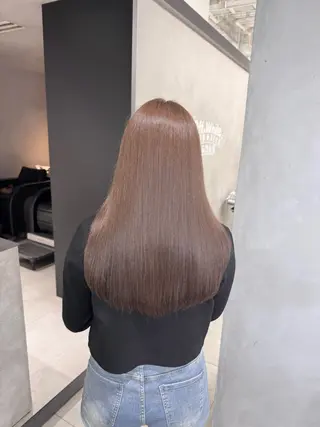 ロング カラー 🇰🇷韓国風ハイ トーンKANA🖤のヘアスタイル