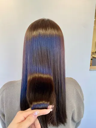 ロング カラー パーマ ヘアアレンジ 🍒透明感カラー/ emiri🍒のヘアスタイル