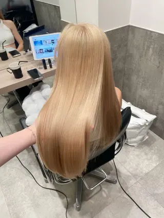 ロング SALOWIN原宿ash店所属・理想のハイトーンへ 🌙サイダサキのヘアスタイル