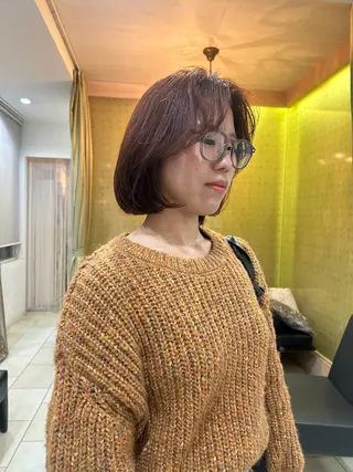 ショート カラー 似合わせパーマ/ メンズパーマ/しゅうのヘアスタイル