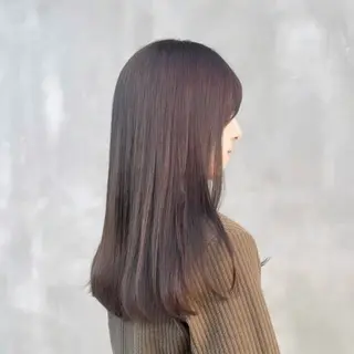 セミロング カラー Cerc 髪質改善 ユリカ 🪽のヘアスタイル