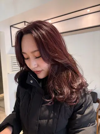 セミロング SHEA.aoyama所属・似合わせカット 奥村陽花のヘアスタイル