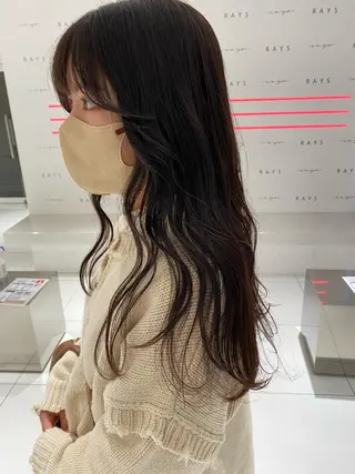 ロング カラー ｱｵﾇﾏﾐﾕ☁️ /ボブ/ハイトーン/のヘアスタイル