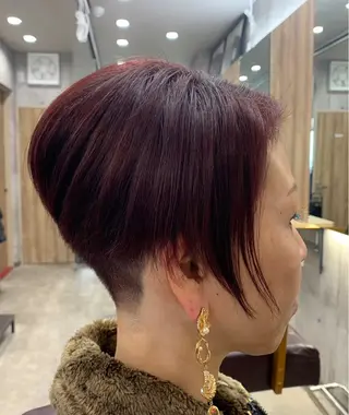 ショート カラー hair salon mementoのヘアスタイル