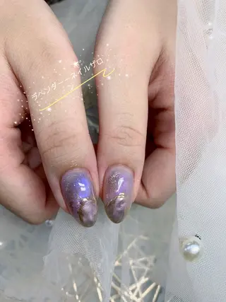 ネイル ラベンダー💖日暮里 ルル💖ネイルのネイルデザイン