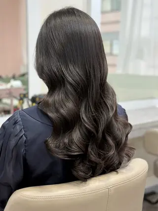 ロング パーマ 韓国風パーマ/ヘア セット/店長みづきのヘアスタイル
