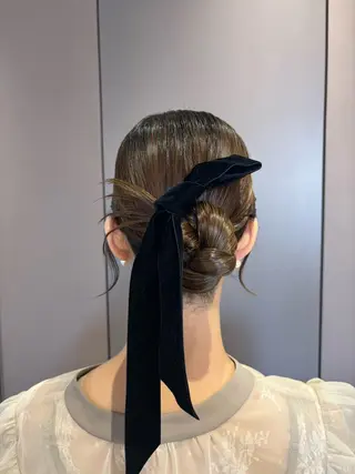 ミディアム ヘアアレンジ Iris by artina 武蔵小杉店【イリス バイ アルティナ】所属・🎼レイヤー/顔周り カット/nene♬のヘアスタイル