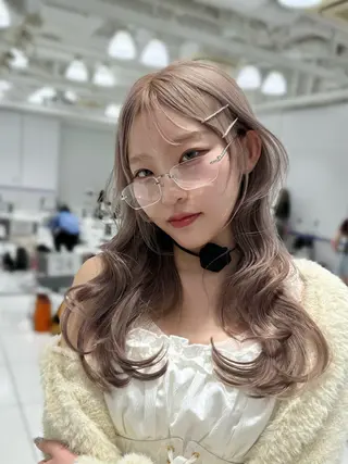 ロング カラー COA GINZA 空也/前髪/顔まわりのヘアスタイル