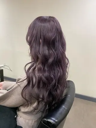 ロング maco 艶感ハイトーン🦋のヘアスタイル