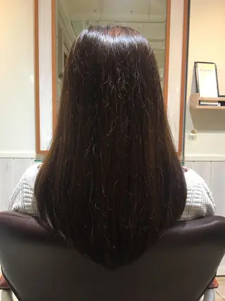 ロング ボブ/美髪矯正 /佐藤　奈巳のヘアスタイル