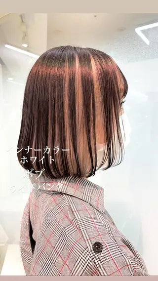 ミディアム カラー 似合わせカラー/艶 髪質改善/ヨシザキのヘアスタイル