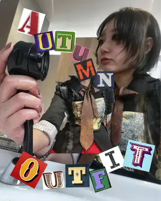 ショート カラー 岡山ハイトーン・ ルーツカラー/こもものヘアスタイル