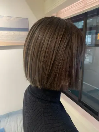 ショート 渋谷ハイトーン/ デザインカラー阿部のヘアスタイル