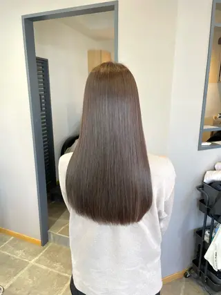 ロング カラー 西村 れいのヘアスタイル