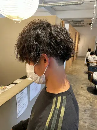 パーマ メンズ 水戸/ブリーチカラー ♠️♠️會澤遼真のヘアスタイル