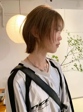 カラー メンズ 落合希 Olivebeigeのヘアスタイル