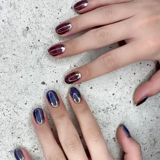 ショート カラー パーマ ヘアアレンジ メンズ キッズ ネイル マツエク・マツパ Salon Ｋのネイルデザイン