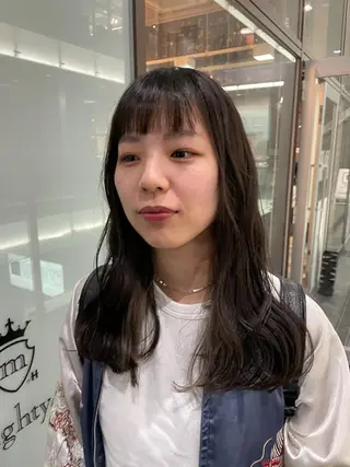 セミロング 栄　mighty by H所属・不破一輝/栄/矢場町 ボブ/レイヤー/艶髪のヘアスタイル